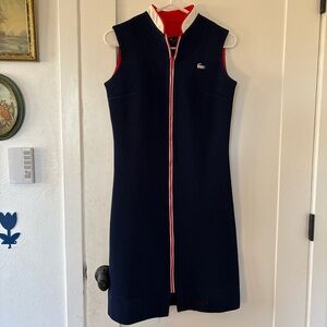 Lacoste Navy Garment with White Tag vintage 60s dress